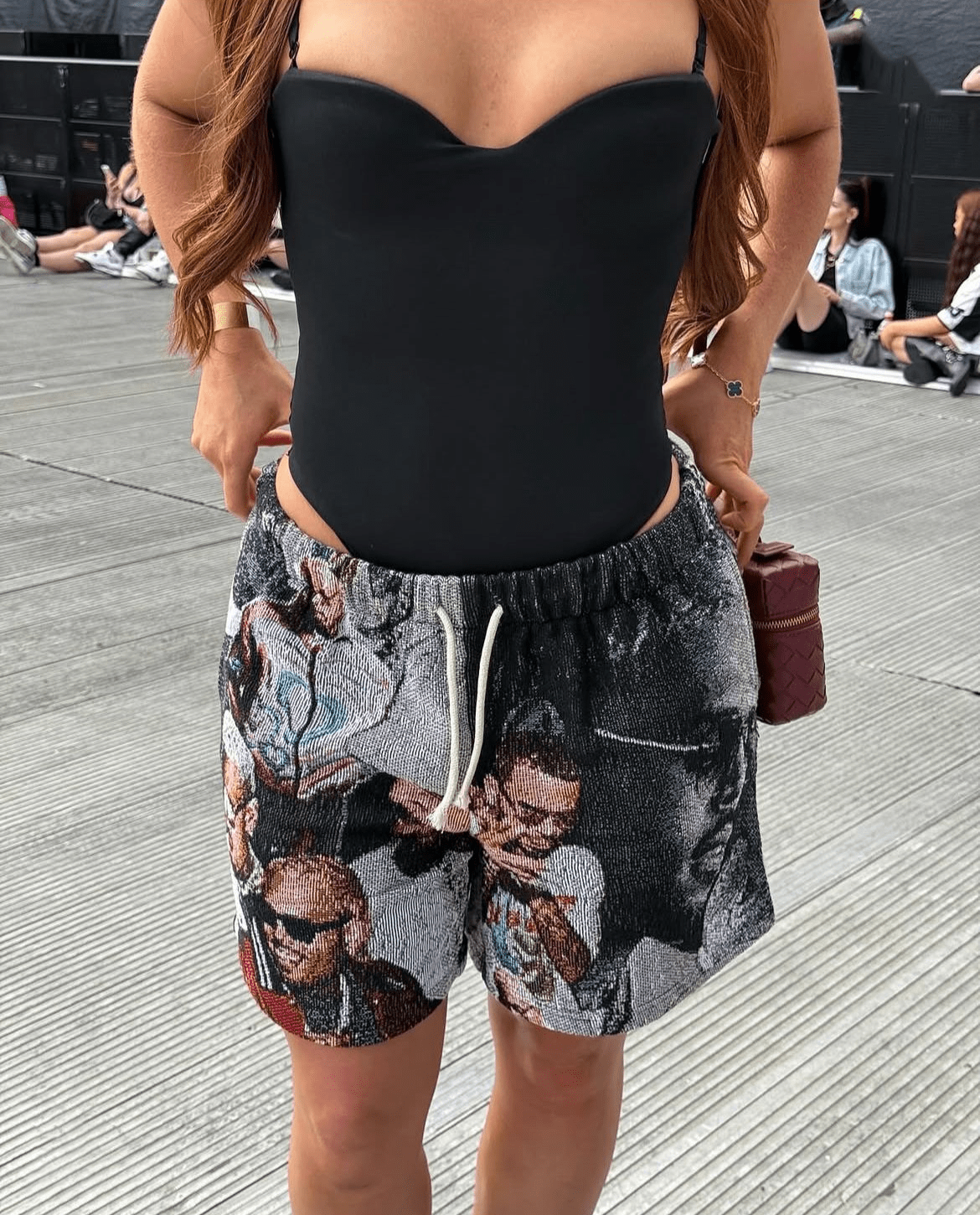 RDMCLOTHINGART tapestry hoodie CHRIS BROWN V2 TAPESTRY SHORTS