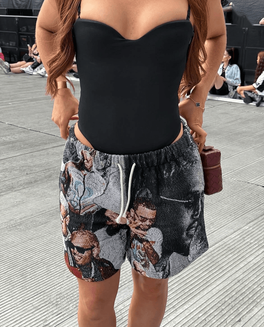 RDMCLOTHINGART tapestry hoodie CHRIS BROWN V2 TAPESTRY SHORTS