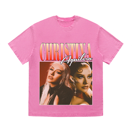 RDMCLOTHINGART tapestry hoodie CHRISTINA HEAVY WEIGHT COTTON TEE-8858