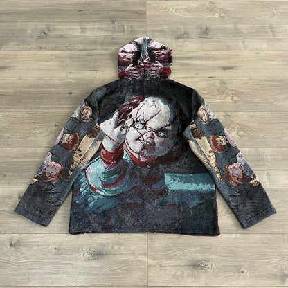 RDMCLOTHINGART tapestry hoodie CHUCKY TAPESTRY HOODIE