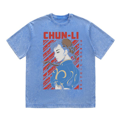 RDMCLOTHINGART tapestry hoodie CHUN-LI HEAVY COTTON TEES-9424