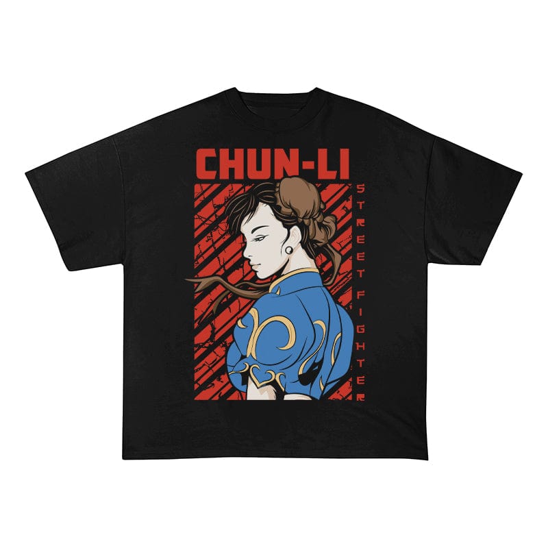 RDMCLOTHINGART tapestry hoodie CHUN-LI HEAVY COTTON TEES-9424