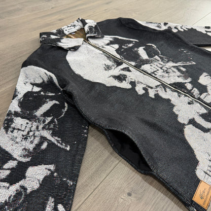 RDMCLOTHINGART tapestry hoodie CIGARETTE SKULL TAPESTRY JACKET