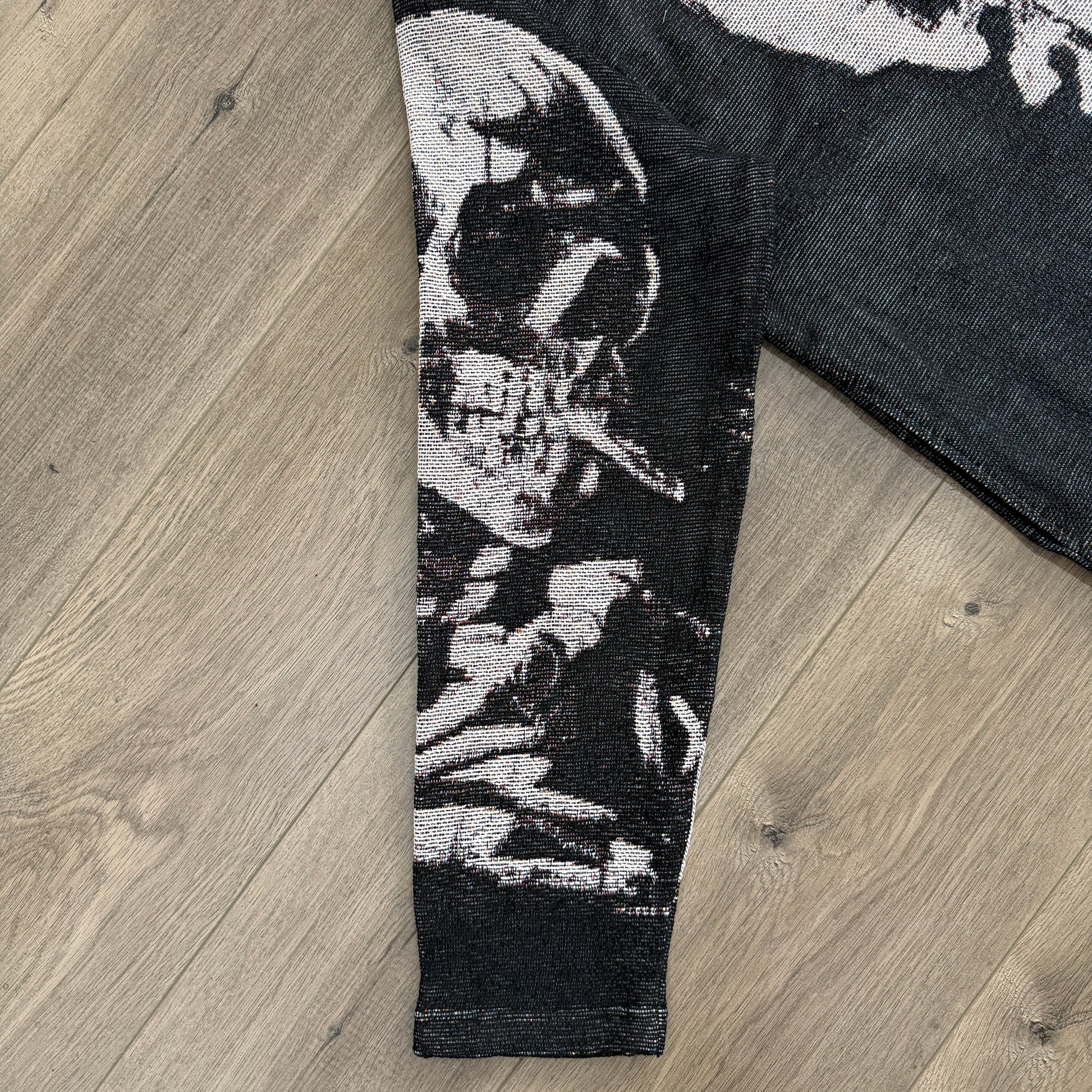 RDMCLOTHINGART tapestry hoodie CIGARETTE SKULL TAPESTRY JACKET