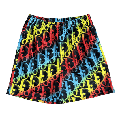 RDMCLOTHINGART tapestry hoodie COLORFUL DC MESH SHORTS-8737