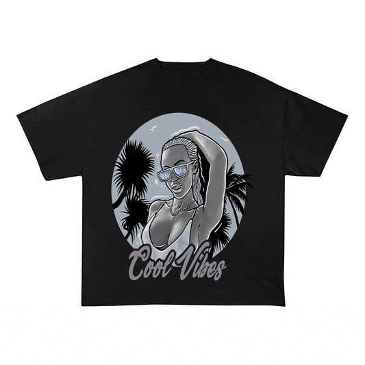 RDMCLOTHINGART tapestry hoodie COOL VIBES HEAVY WEIGHT COTTON TEE-9035