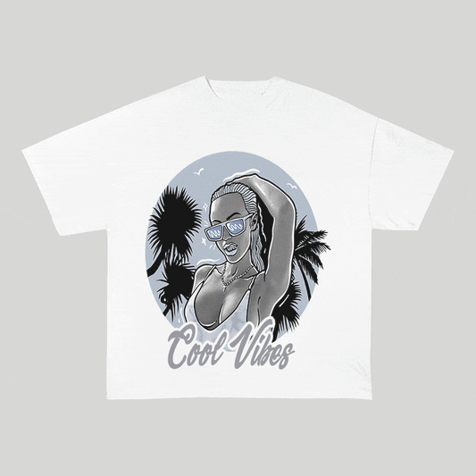 RDMCLOTHINGART tapestry hoodie COOL VIBES HEAVY WEIGHT COTTON TEE-9035