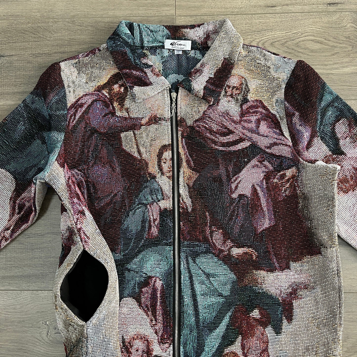 RDMCLOTHINGART tapestry hoodie CORONATION MARY TAPESTRY JACKET