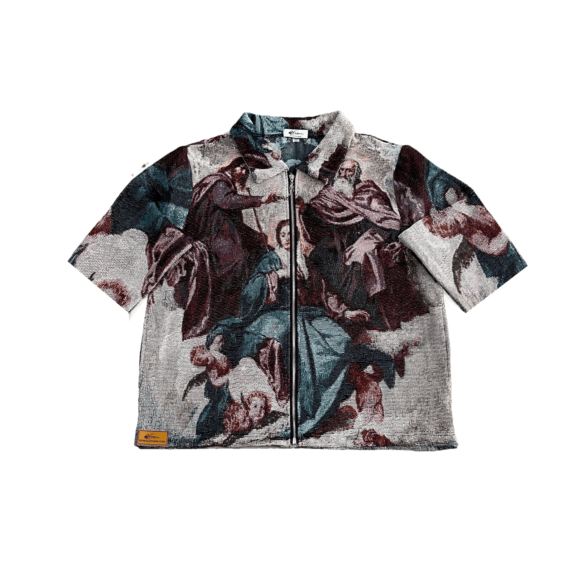 RDMCLOTHINGART tapestry hoodie CORONATION MARY TAPESTRY TEE