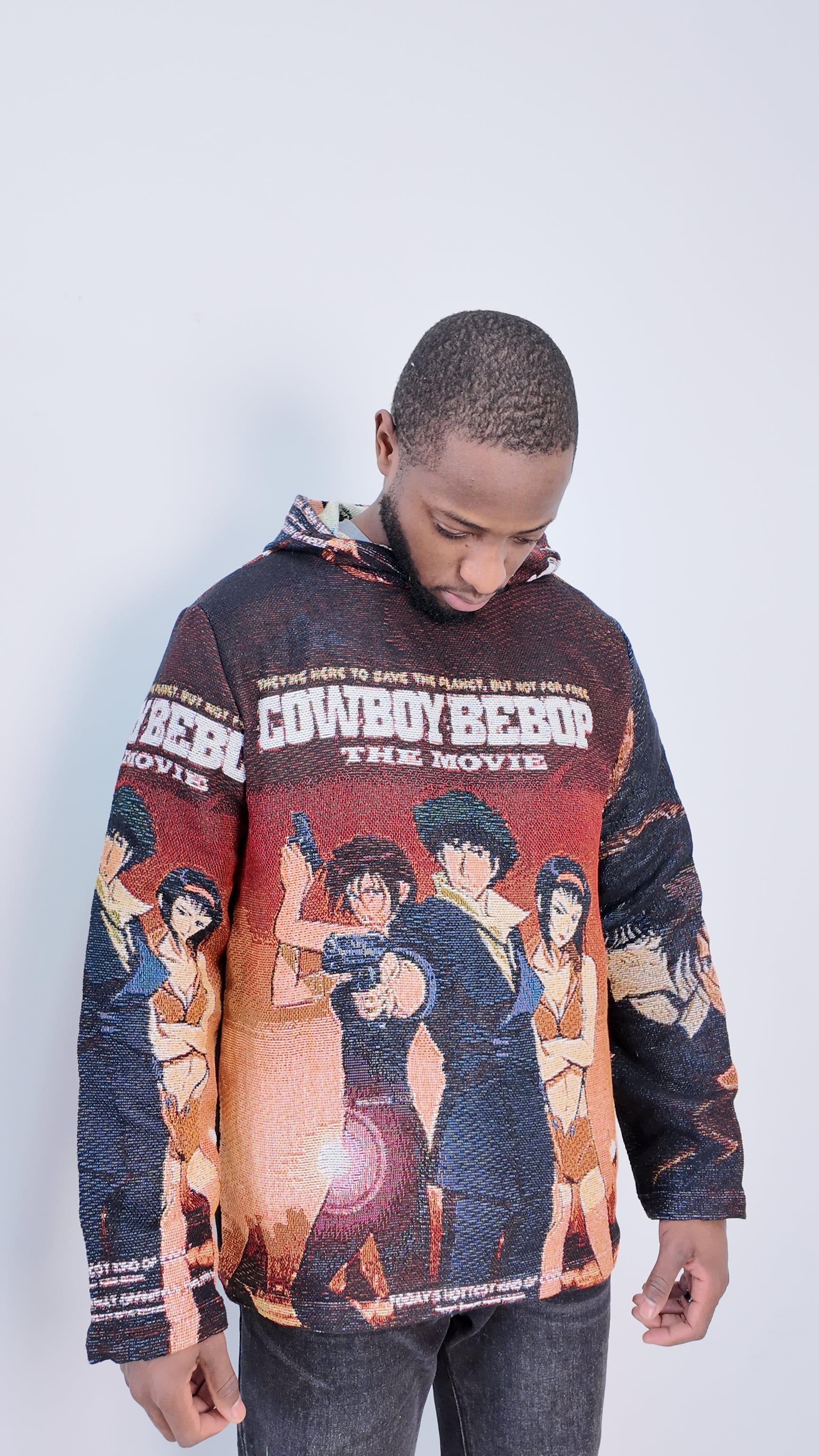 COWBOY BEBOP TAPESTRY HOODIE - RDMCLOTHINGART