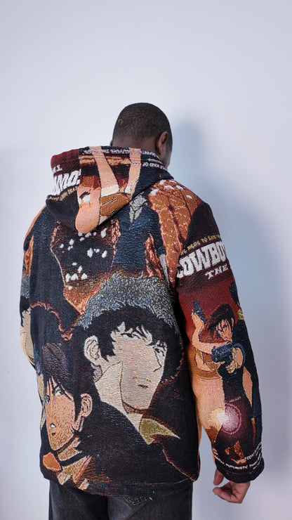 COWBOY BEBOP TAPESTRY HOODIE - RDMCLOTHINGART