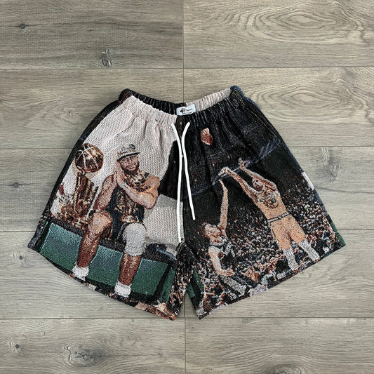 RDMCLOTHINGART tapestry hoodie CURRY TAPESTRY SHORTS