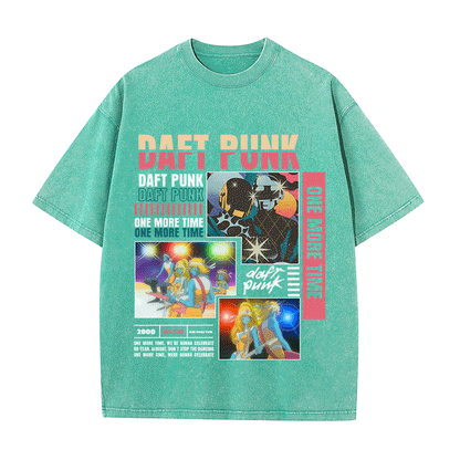 RDMCLOTHINGART tapestry hoodie DAFT PUNK HEAVY WEIGHT COTTON TEE-8993