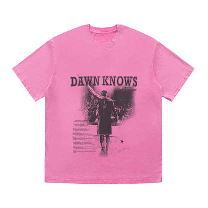 RDMCLOTHINGART tapestry hoodie DAWNKNOWS HEAVY WEIGHT COTTON TEE-9309