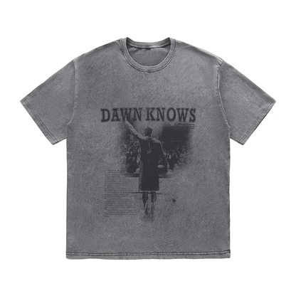 RDMCLOTHINGART tapestry hoodie DAWNKNOWS HEAVY WEIGHT COTTON TEE-9309