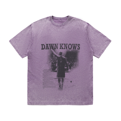 RDMCLOTHINGART tapestry hoodie DAWNKNOWS HEAVY WEIGHT COTTON TEE-9309