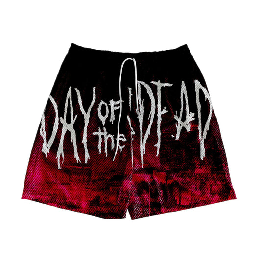 RDMCLOTHINGART tapestry hoodie DAY OF THE DEAD TAPESTRY SHORTS
