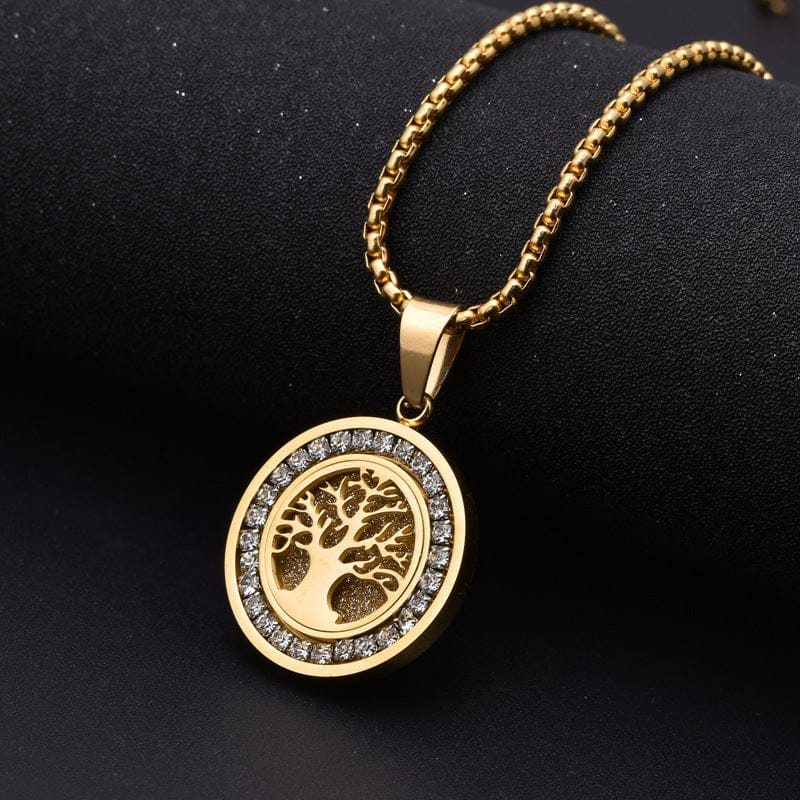 RDMCLOTHINGART 60 CM / Gold tapestry hoodie Designed Necklace-9035