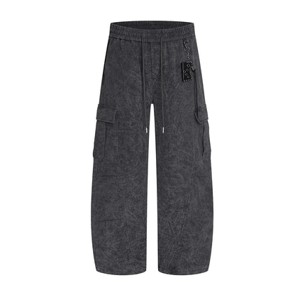 RDMCLOTHINGART M / Black-White tapestry hoodie DESIGNER PANTS-60019