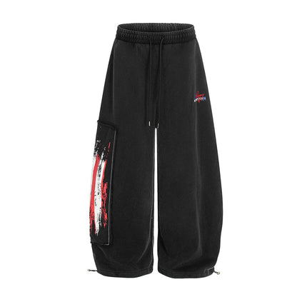 RDMCLOTHINGART S / Black tapestry hoodie DESIGNER PANTS-60031