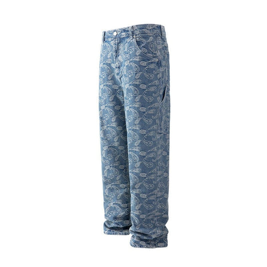 RDMCLOTHINGART tapestry hoodie DESIGNER PANTS-8007