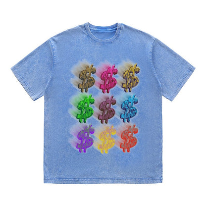 RDMCLOTHINGART tapestry hoodie DOLLAR LIFE HEAVY COTTON TEES-9676