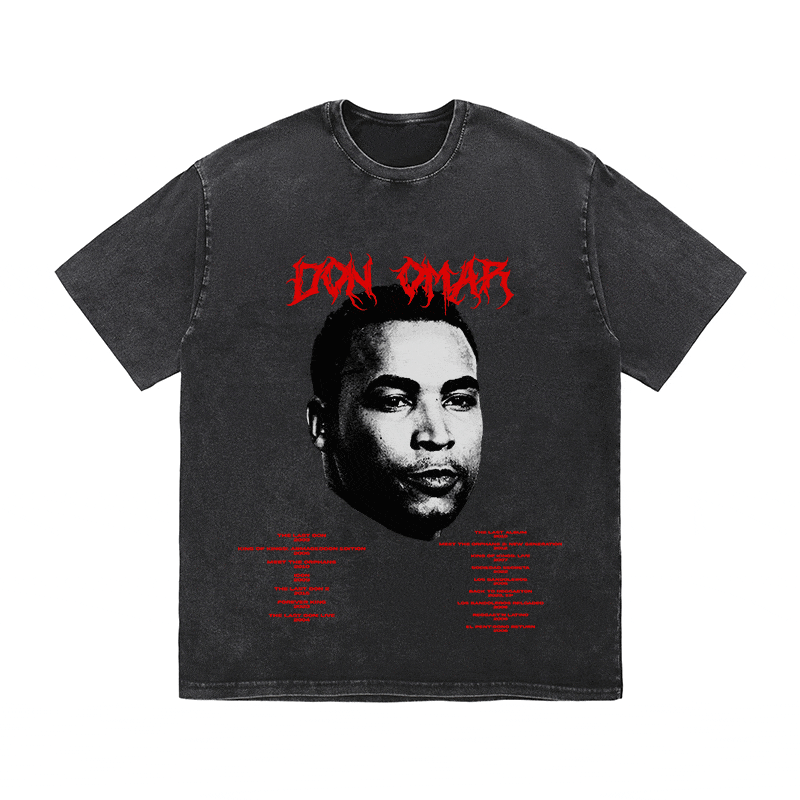 RDMCLOTHINGART tapestry hoodie DON OMAR HEAVY WEIGHT COTTON TEE-8928