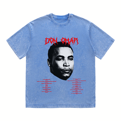 RDMCLOTHINGART tapestry hoodie DON OMAR HEAVY WEIGHT COTTON TEE-8928