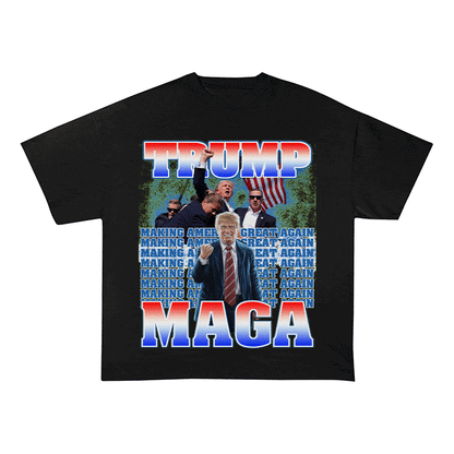 RDMCLOTHINGART tapestry hoodie DONALD HEAVY WEIGHT COTTON TEE-8741