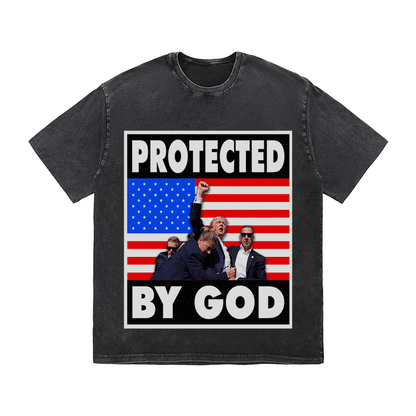RDMCLOTHINGART tapestry hoodie DONALD HEAVY WEIGHT COTTON TEE-8763