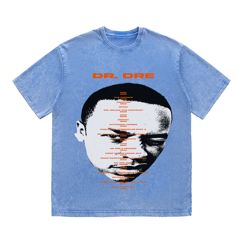 RDMCLOTHINGART tapestry hoodie DR. DRE HEAVY WEIGHT COTTON TEE-8929