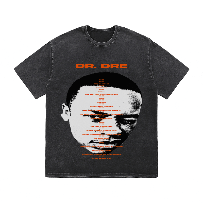 RDMCLOTHINGART tapestry hoodie DR. DRE HEAVY WEIGHT COTTON TEE-8929