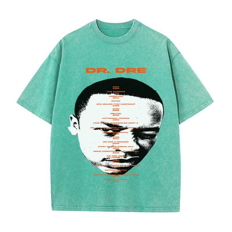 RDMCLOTHINGART tapestry hoodie DR. DRE HEAVY WEIGHT COTTON TEE-8929