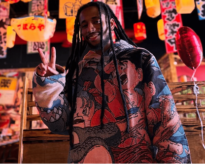 DRAGON TAPESTRY HOODIE - RDMCLOTHINGART