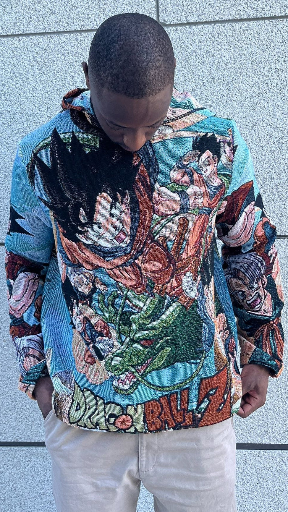 DRAGONBALL V2 TAPESTRY HOODIE - RDMCLOTHINGART