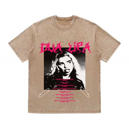 RDMCLOTHINGART tapestry hoodie DUA LIPA HEAVY WEIGHT COTTON TEE-8900