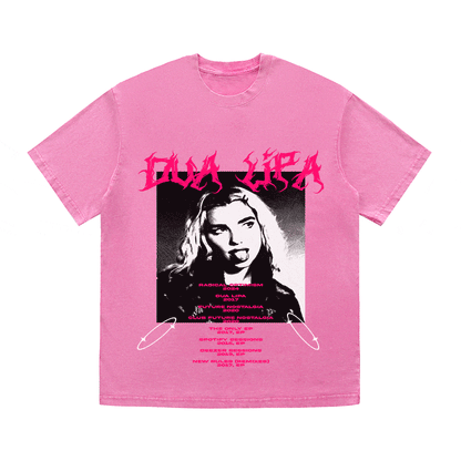 RDMCLOTHINGART tapestry hoodie DUA LIPA HEAVY WEIGHT COTTON TEE-8900