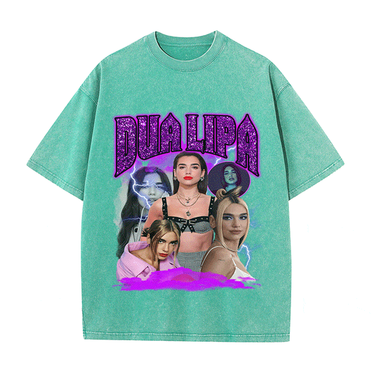 RDMCLOTHINGART tapestry hoodie DUA LIPA HEAVY WEIGHT COTTON TEE-9122