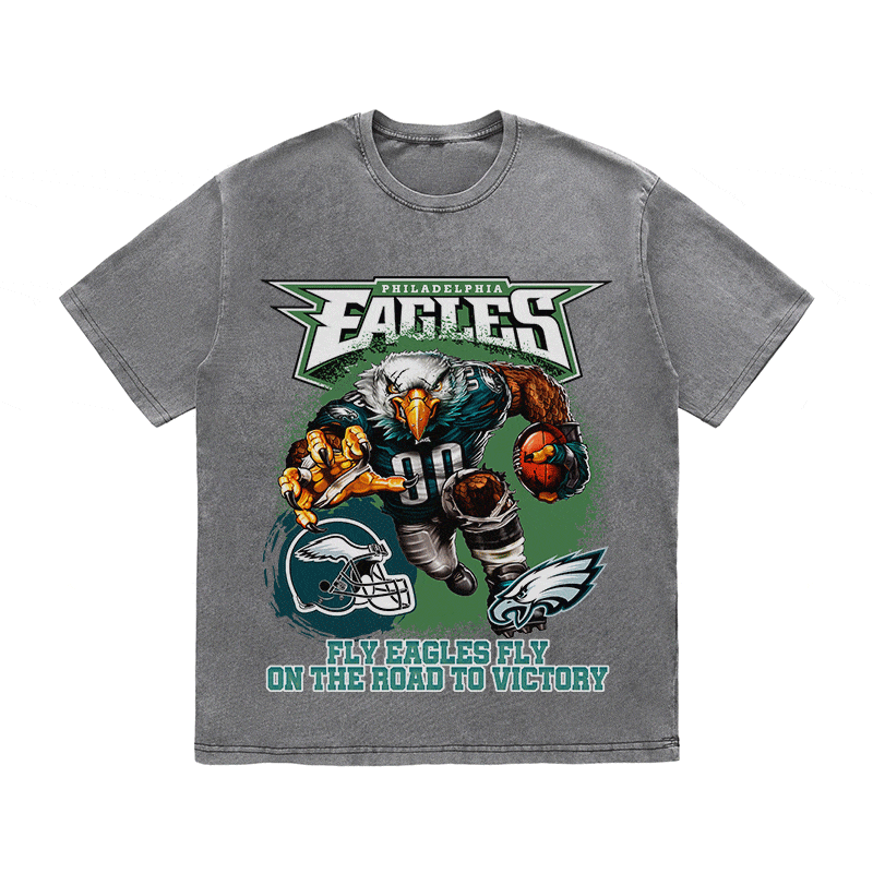 RDMCLOTHINGART tapestry hoodie EAGLES HEAVY WEIGHT COTTON TEE-8787