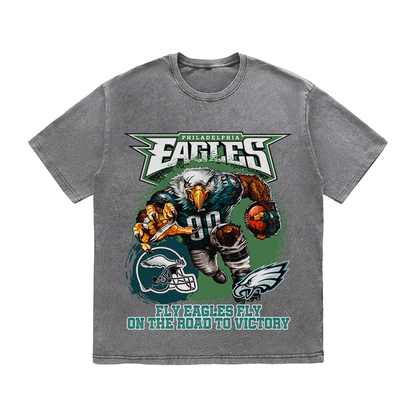 RDMCLOTHINGART tapestry hoodie EAGLES HEAVY WEIGHT COTTON TEE-8787