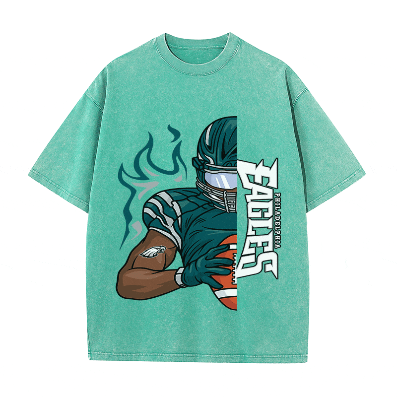 RDMCLOTHINGART tapestry hoodie EAGLES HEAVY WEIGHT COTTON TEE-8805