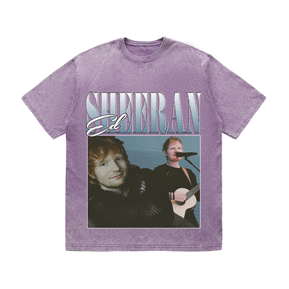 RDMCLOTHINGART tapestry hoodie ED SHEERAN HEAVY WEIGHT COTTON TEE-8860