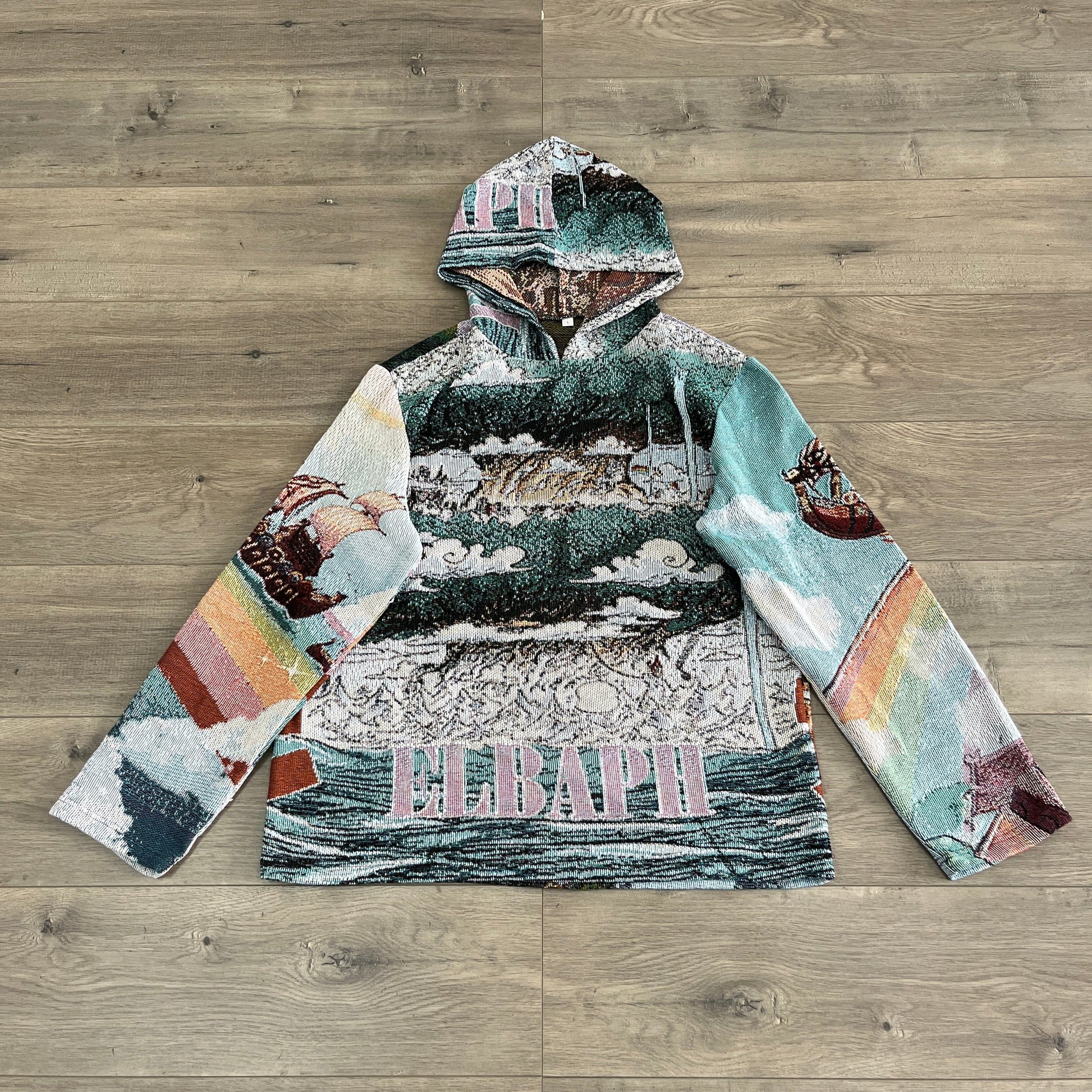 ELBAPH TAPESTRY HOODIE - RDMCLOTHINGART