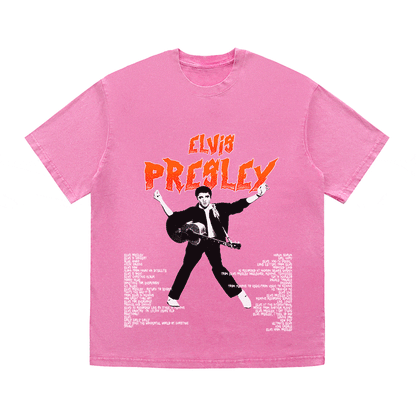 RDMCLOTHINGART tapestry hoodie ELVIS PRESLEY HEAVY WEIGHT COTTON TEE-8901