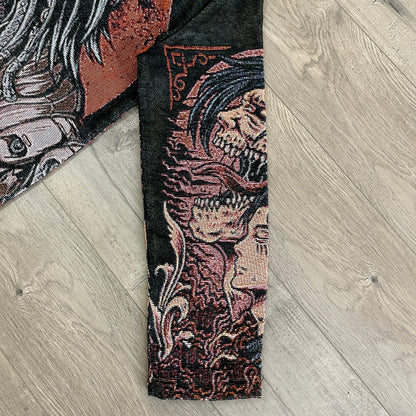 EREN YEAGER TAPESTRY HOODIE - RDMCLOTHINGART