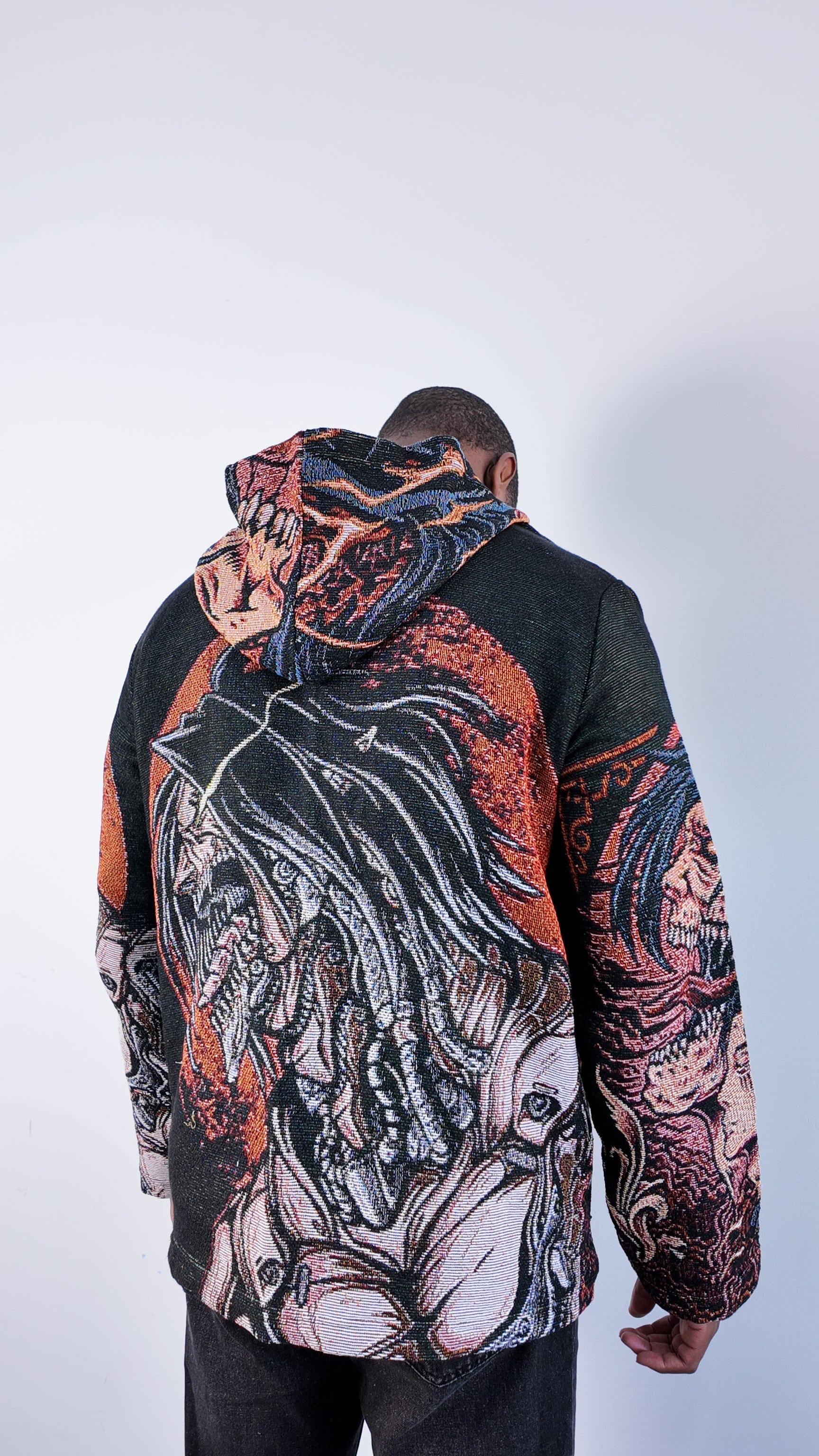 EREN YEAGER TAPESTRY HOODIE - RDMCLOTHINGART