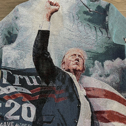 FIGHT US TAPESTRY JACKET - RDMCLOTHINGART