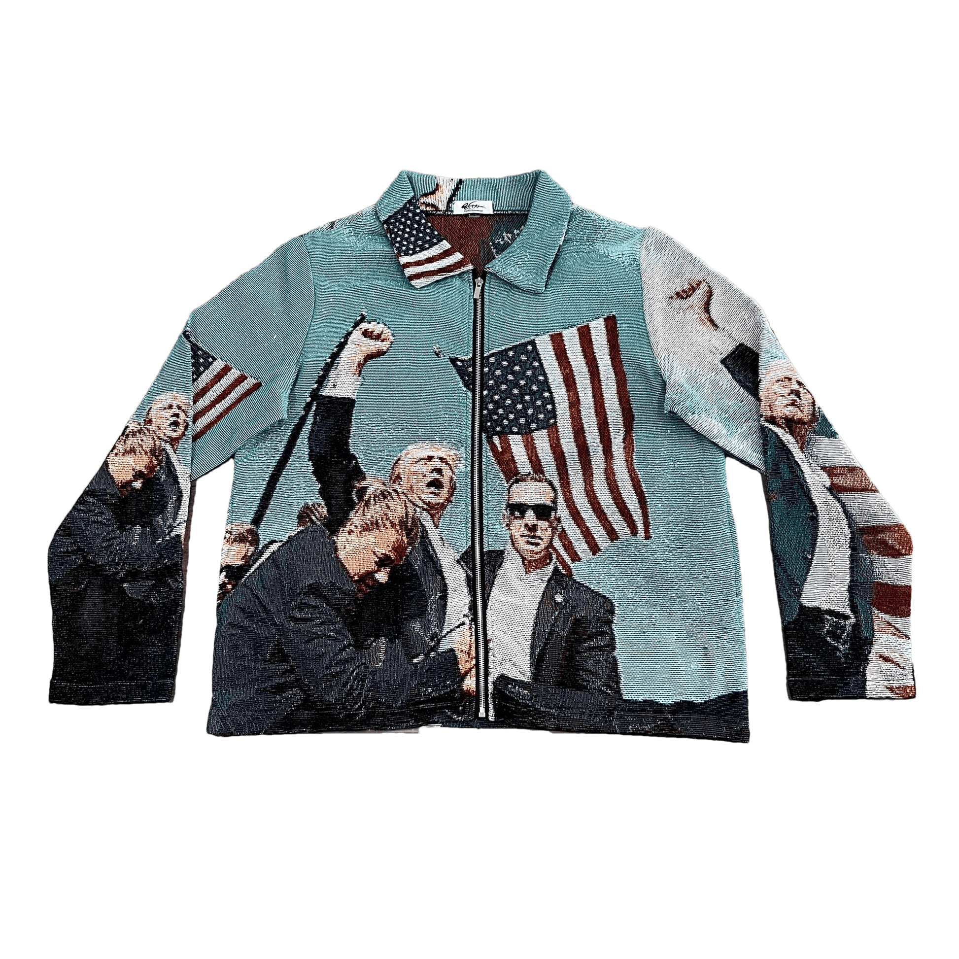 FIGHT US TAPESTRY JACKET - RDMCLOTHINGART