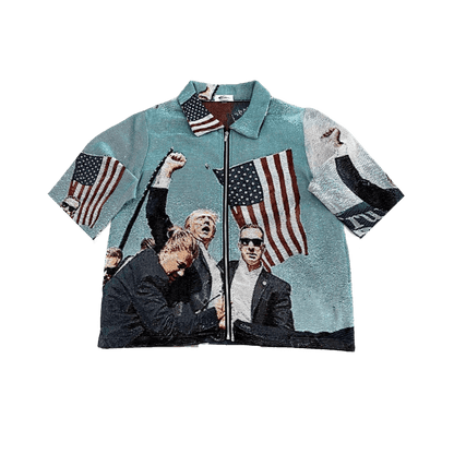 RDMCLOTHINGART tapestry hoodie FIGHT US TAPESTRY TEE