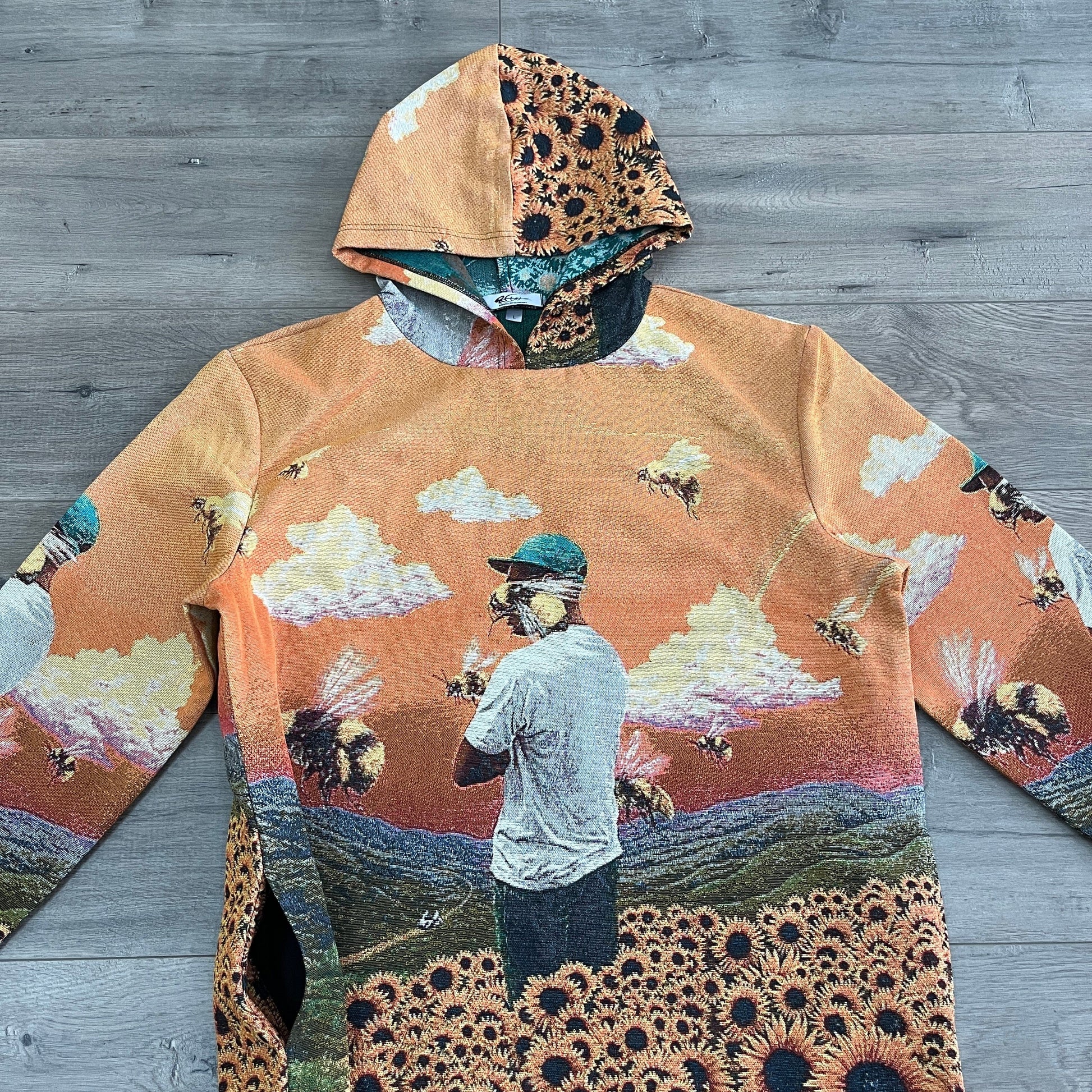 FLOWER BOY TAPESTRY HOODIE - RDMCLOTHINGART